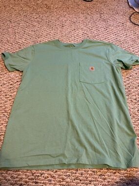 Carhartt Men's Short-Sleeve Pocket Tee in Mint